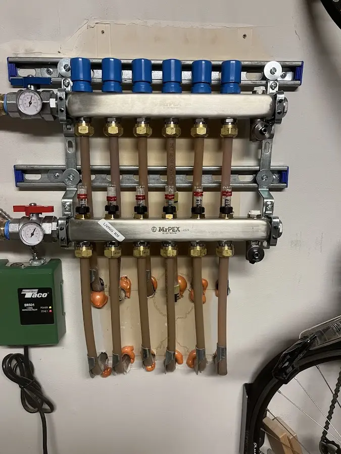 Plumber performing Leak Detection at a residential property in Feather Sound